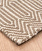 Asiatic sloan taupe Brown Living Room Striped Rug.