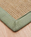 Asiatic sisal linen sage Green Living Room Natural Fibre Rug.