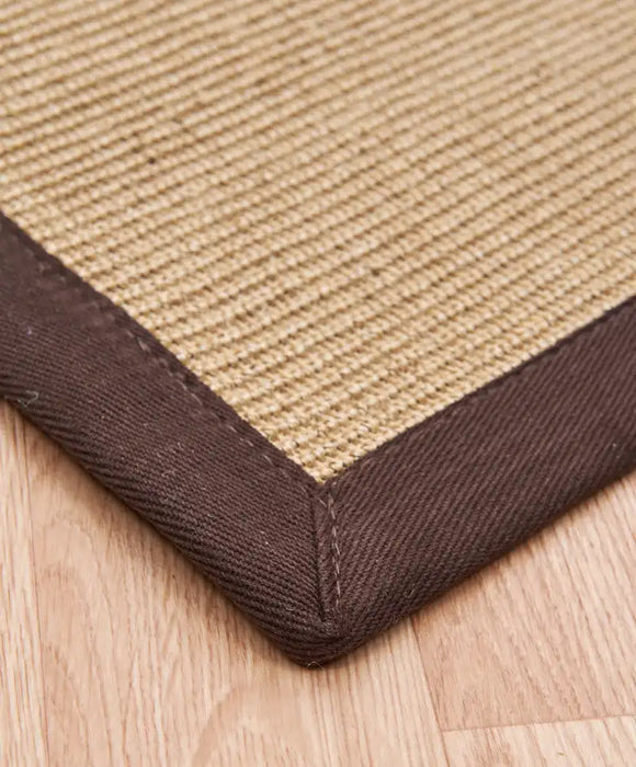 Asiatic sisal linen chocolate Brown Living Room Natural Fibre Rug.