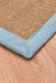Asiatic sisal linen aqua Beige Living Room Natural Fibre Rug.