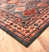 Mastercraft kashqai 4306 400 Green, Red Living Room Wool Rug.