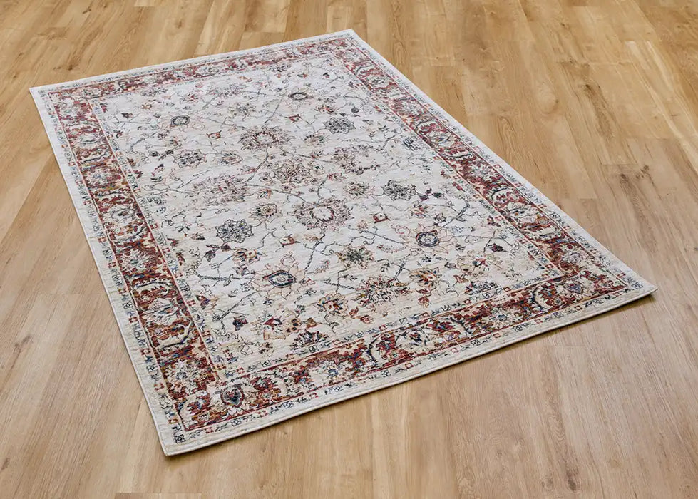 Mastercraft alhambra 6549a ivory Ivory, Red Living Room  Rug.