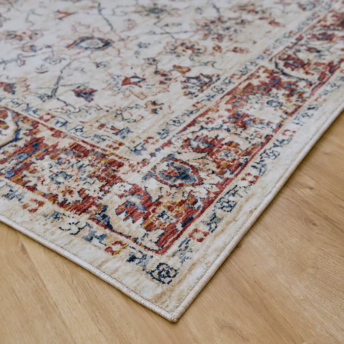 Mastercraft alhambra 6549a ivory Ivory, Red Living Room  Rug.