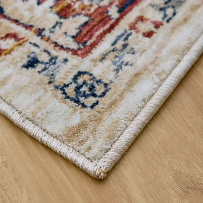 Mastercraft alhambra 6549a ivory Ivory, Red Living Room  Rug.