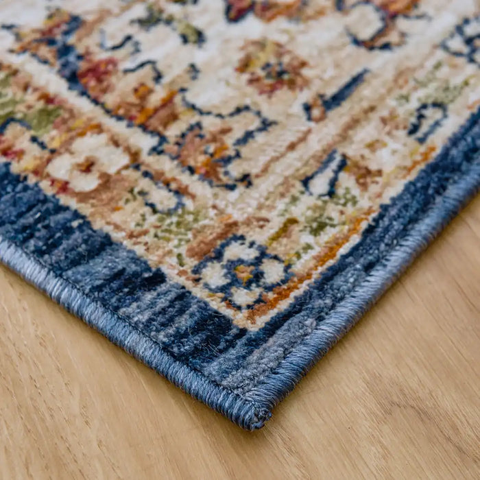 Mastercraft alhambra 6549a light blue dark blue Blue Living Room  Rug.