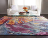 Nourison prismatic prs08 multi Multicoloured Living Room Wool Rug.