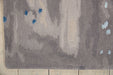 Nourison prismatic prs10 blue grey Blue, Grey Living Room Wool Rug.
