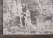 Nourison prismatic prs12 silver grey Grey Living Room Wool Rug.