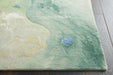 Nourison prismatic prs16 seafoam Grey, Multicoloured Living Room Wool Rug.