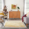 Nourison prismatic prs19 grey gold Grey, Yellow Living Room Wool Rug.