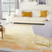 Nourison prismatic prs19 grey gold Grey, Yellow Living Room Wool Rug.