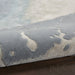 Nourison prismatic prs19 seafoam silver Grey, Multicoloured Living Room Wool Rug.