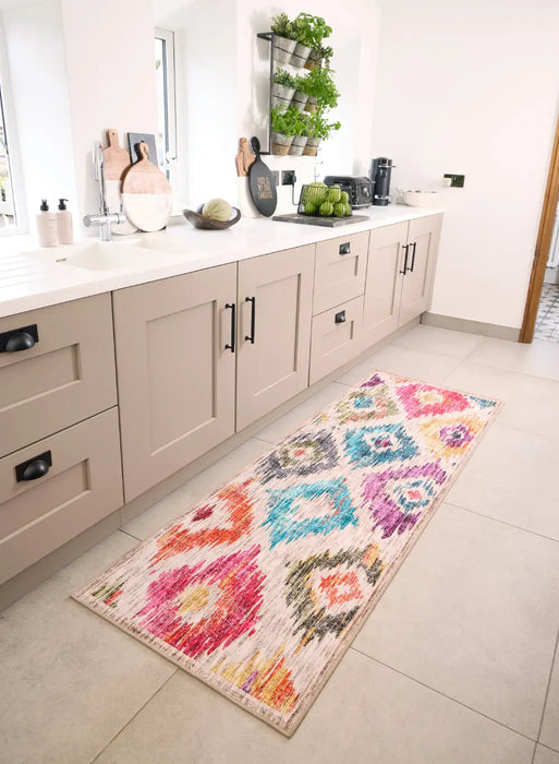 Hug Rug Eco-Washable Painted Ikat