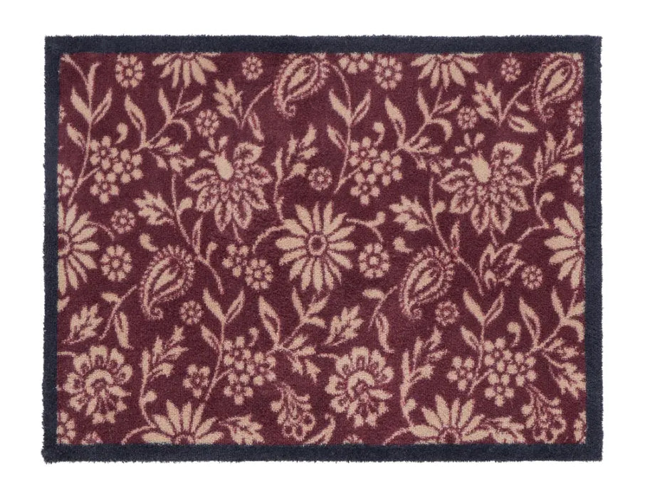 Paisley Floral Burgandy Burgandy