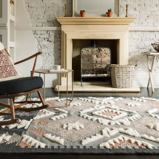 Asiatic paloma pa01 zanzibar Multicoloured Living Room Geometric Rug.
