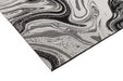 Asiatic patio pat19 black marble Black Outdoor  Striped Rug.