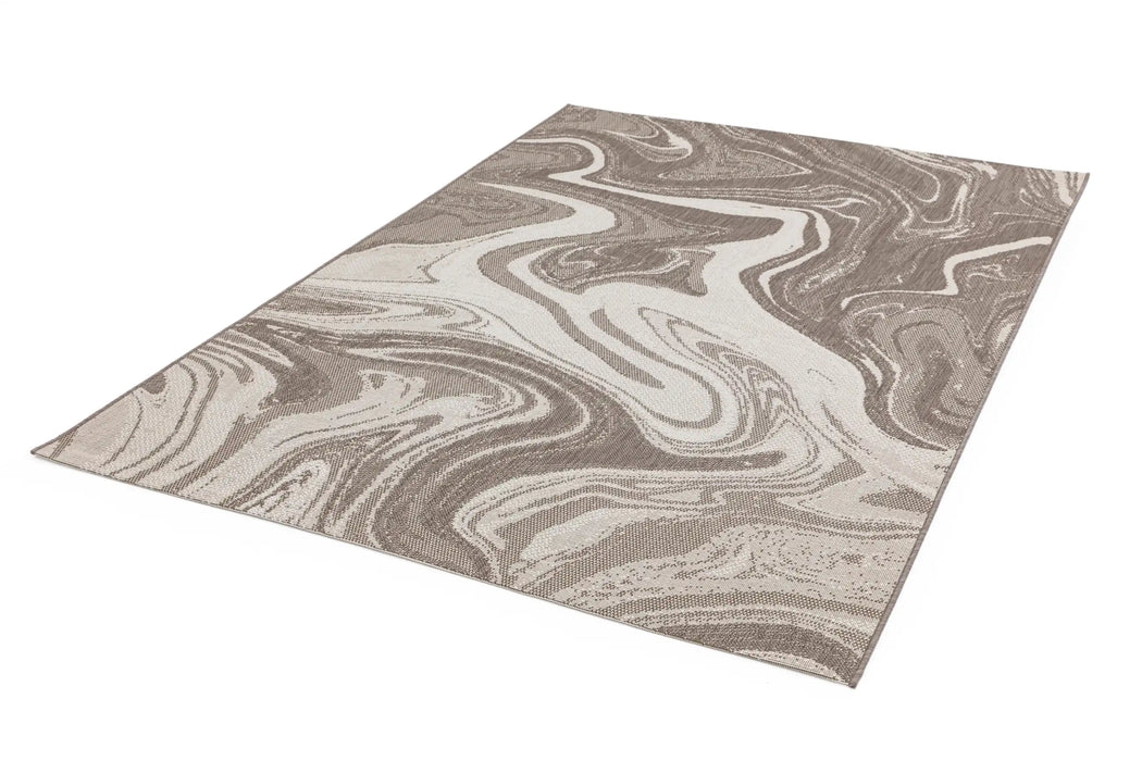 Asiatic patio pat20 natural marble Brown Outdoor  Striped Rug.
