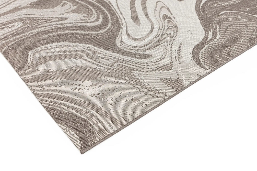 Asiatic patio pat20 natural marble Brown Outdoor  Striped Rug.