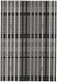 Asiatic patio pat22 black grid Black Outdoor  Striped Rug.