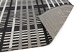 Asiatic patio pat22 black grid Black Outdoor  Striped Rug.