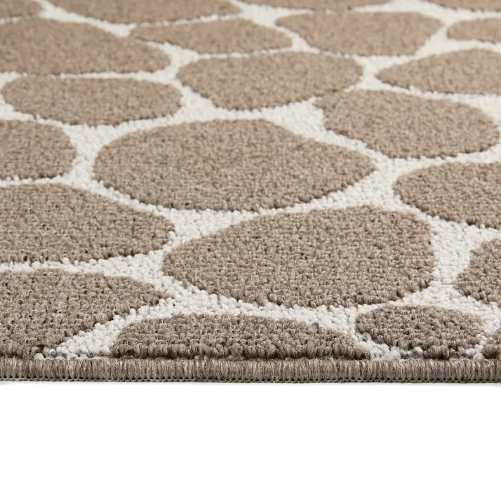 My Sculptured Patterned Pebble Beige Rug — RugsDirect Online