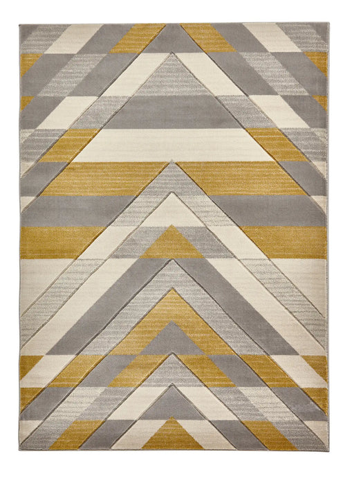 Think Rugs pemboke g2075 beige yellow Yellow, Beige Living Room  Rug.