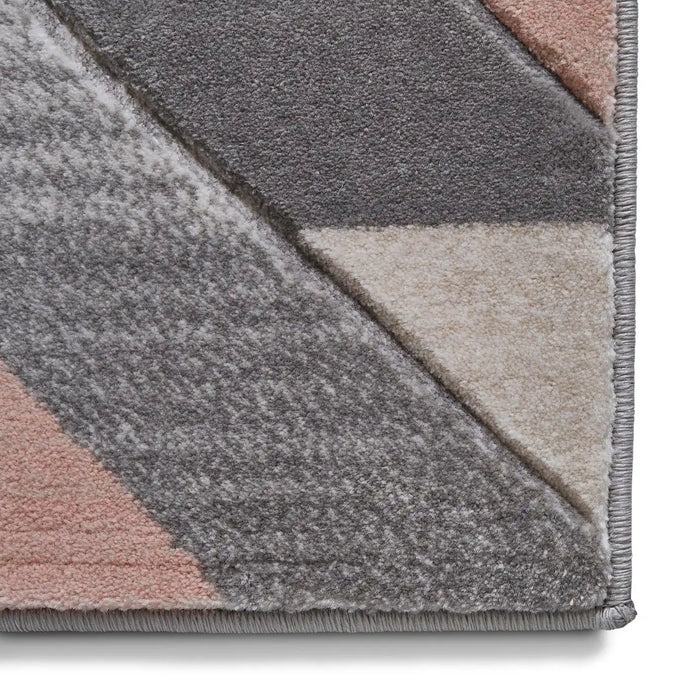 Think Rugs pemboke g2075 grey rose Grey, Pink Living Room  Rug.