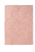 Origins penny blush Pink Living Room Wool Rug.