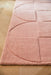Origins penny blush Pink Living Room Wool Rug.