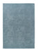 Origins penny steel blue Blue Living Room Wool Rug.