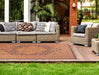  persian outdoor orange black    Rug.