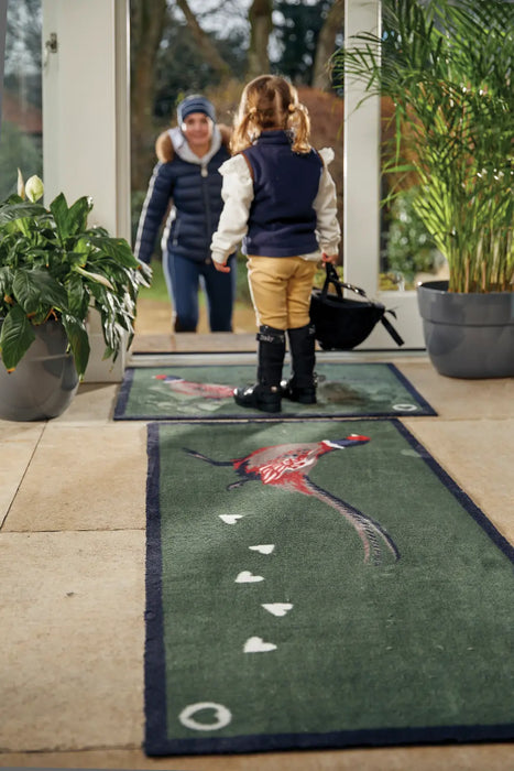 Patterned Hug Rug Pheasant 2 (Green)