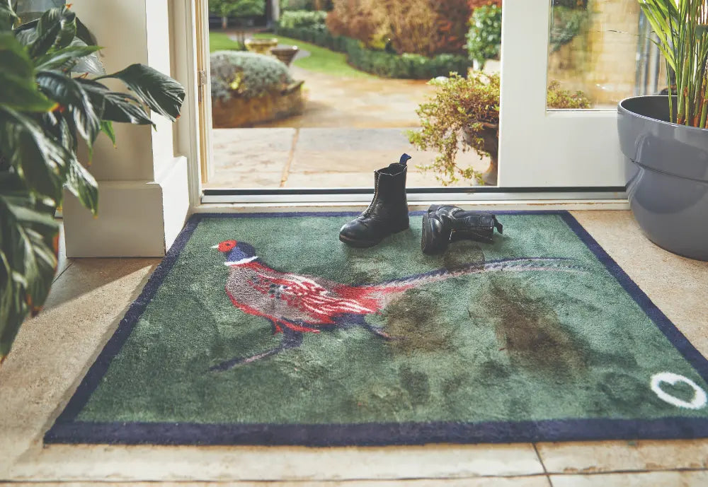 Patterned Hug Rug Pheasant 2 (Green)