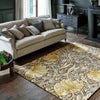 Morris & Co pimpernel bullrush 028808 Purple, Multicoloured Living Room Wool Rug.