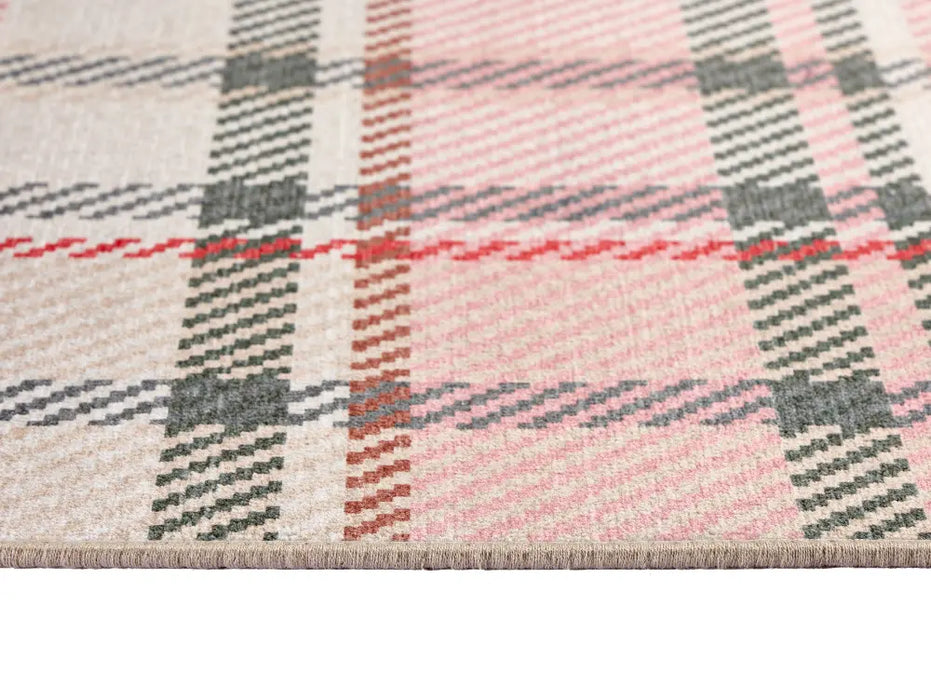 Isla Plaid Washable Pink Multi