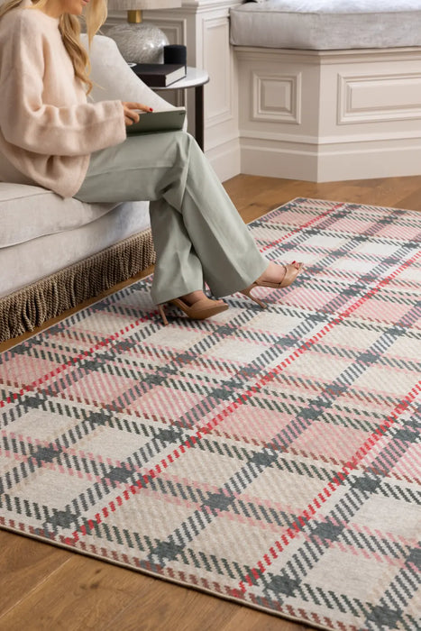 Isla Plaid  Pink Washable