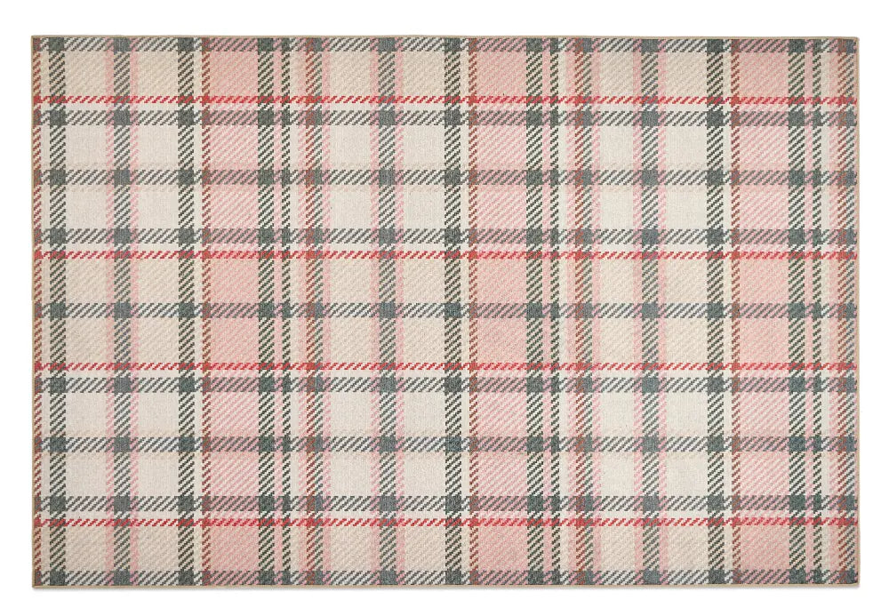 Isla Plaid Washable Pink Multi