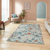 Catherine Lansfield Pipa Floral Blue Rug