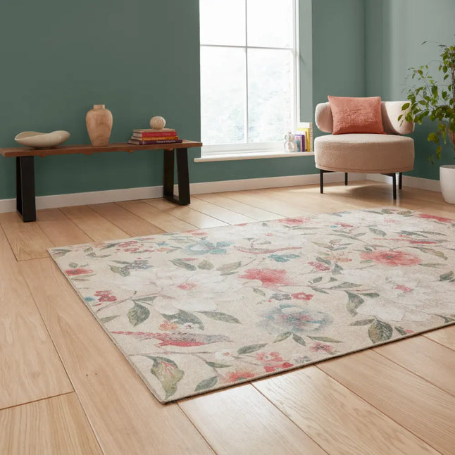 Catherine Lansfield Pippa Floral Natural - Washable