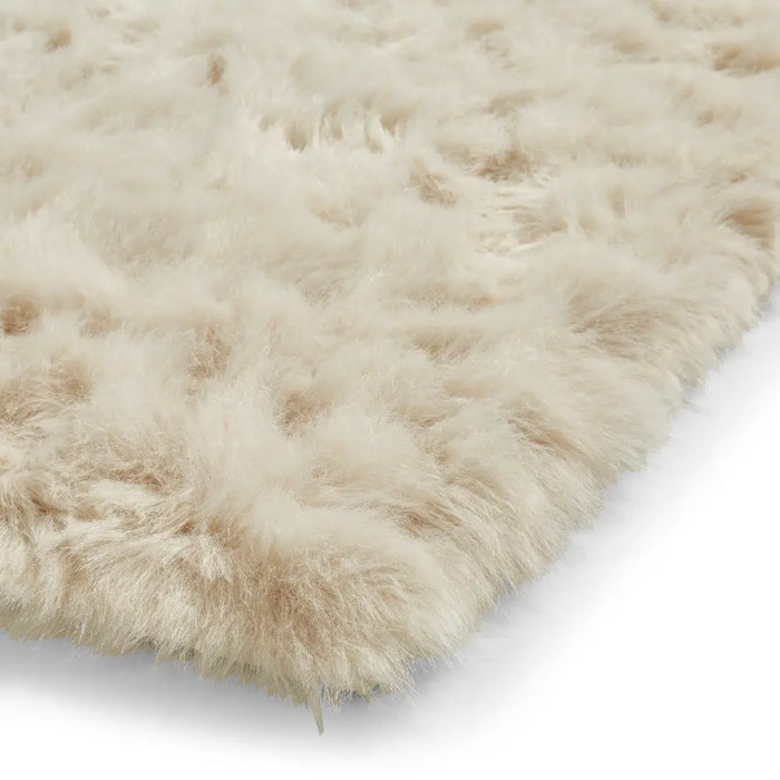 Transparent Plush Rug Polar Plush Beige Soft Shaggy Rug Beige Rug — RugsDirect Online