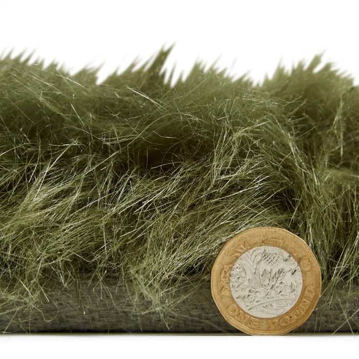 Polar Plush Olive Green Soft Shaggy Rug