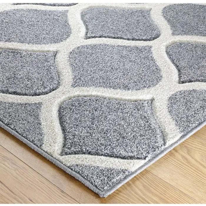 Oriental Weavers portland 1095 1 Grey Living Room Geometric Rug.