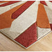 Oriental Weavers portland 3337 e Beige, Ivory, Orange Living Room Geometric Rug.
