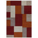 Oriental Weavers portland 8425 r Beige, Multicoloured, Orange, Red Living Room Geometric Rug.