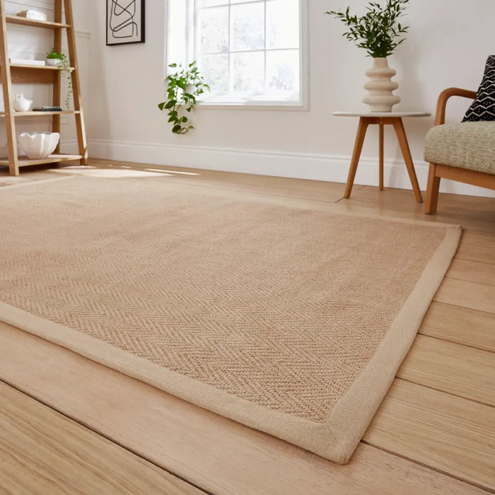 Portland Jute Border Beige