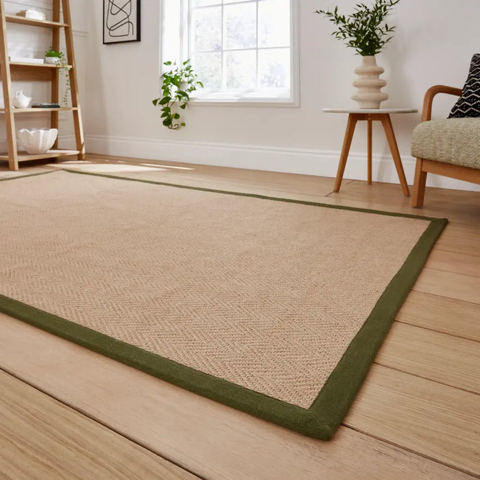 Portland Jute Border Green