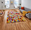 Think Rugs prism think pr101 multi Multicoloured Living Room Wool Rug.