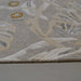 Morris & Co pimpernel pure linen 028701 Ivory, Multicoloured Living Room Wool Rug.
