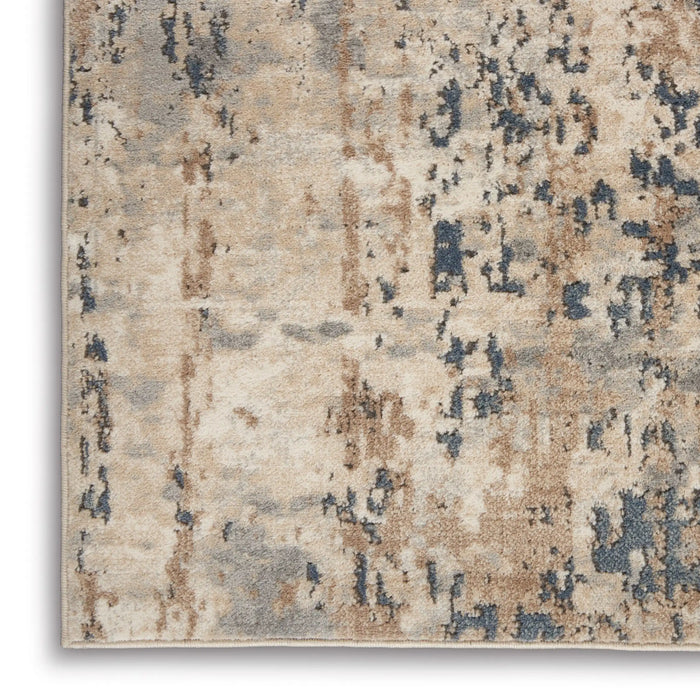 Nourison quarry qua01 beige grey Grey, Beige Living Room Moroccan Rug.