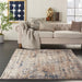 Nourison quarry qua01 beige grey Grey, Beige Living Room Moroccan Rug.